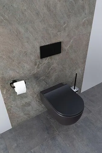 Унитаз подвесной безободковый Allen Brau Priority черный матовый 4.31001.31