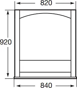 Зеркало Roca America 85 орех ZRU9302793 Зеркало Roca America 85 орех ZRU9302793, 2
