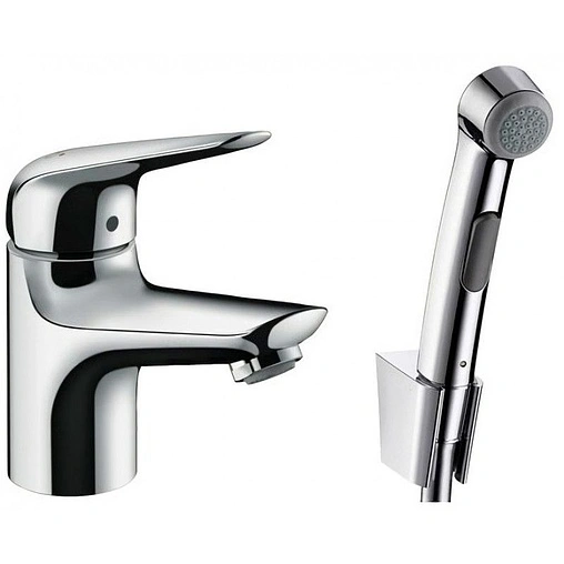 Смеситель для раковины с гигиеническим душем Hansgrohe Novus 70 хром 71144000