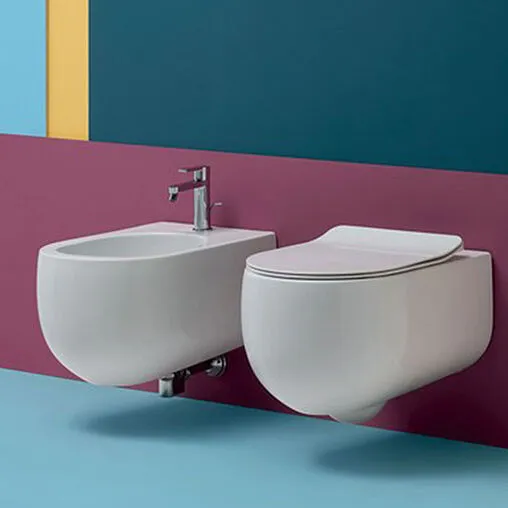 Биде подвесное Kerasan Flo белый 312301