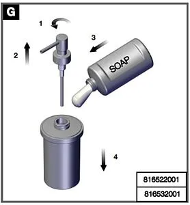 Дозатор для жидкого мыла Roca Nuova хром 816522001, 4