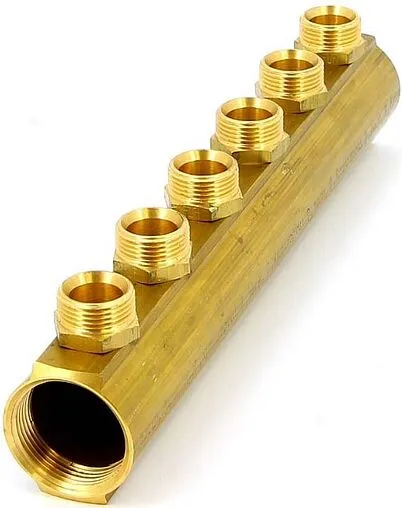 Коллектор распределительный проходной 6 отводов 1¼&quot;в/в x ¾&quot;ек Tiemme 1970043