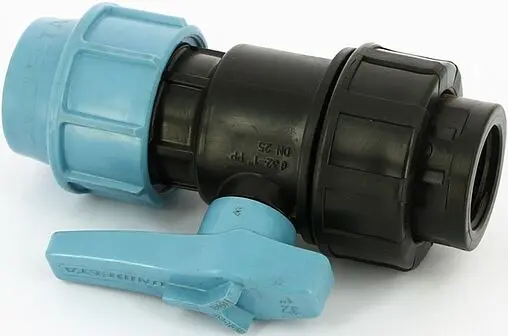 Кран шаровый с переходом на пнд трубу 32мм x 1&quot;в Unidelta 1071032004001