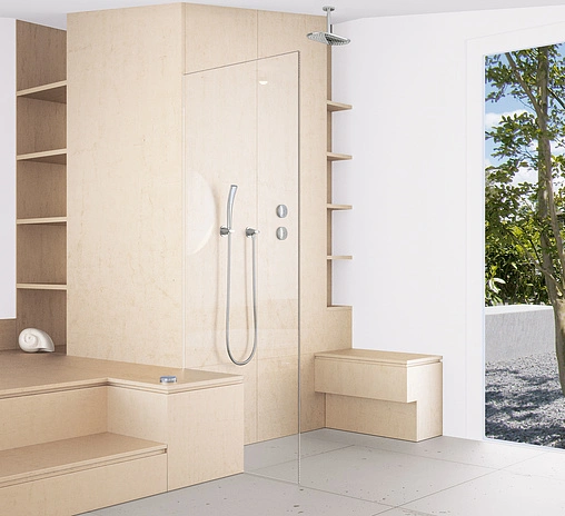 Лейка верхнего душа с потолочным креплением Grohe Rainshower Veris 300 хром 26059000