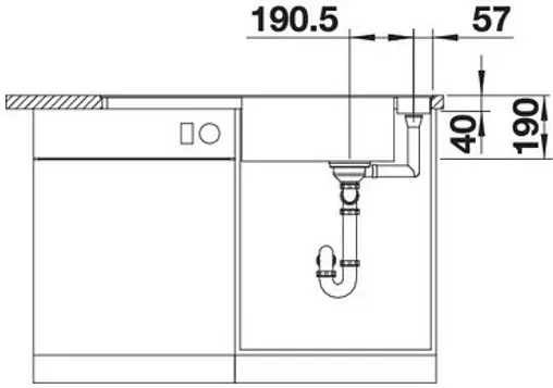 Мойка кухонная Blanco Axia III 6 S-F 100 (доска стекло) тёмная скала 523527