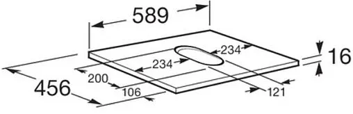 Столешница Roca The Gap 60 городской дуб A857418402