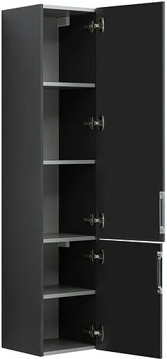 Шкаф-пенал подвесной Aquanet Алвита 35 R серый антрацит 00240197