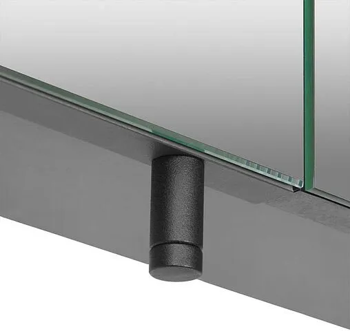 Шкаф-зеркало Aquaton Ар-Деко 85 серый кобальт 1A280602DD8D0