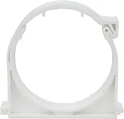 Клипса с защелкой D=110мм белый Политэк 211005087 Клипса с защелкой D=110мм белый Политэк 211005087
