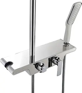 Душевая система со смесителем для ванны Lemark Tropic хром LM7006C Душевая система со смесителем для ванны Lemark Tropic хром LM7006C, 3