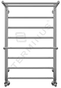 Полотенцесушитель водяной лесенка Terminus Анкона с полкой П8 500х801 полированная сталь 4670030723109, 1