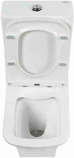 Унитаз-компакт безободковый BelBagno Marmi белый BB052CPR+BB052T