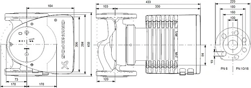 Насос циркуляционный Grundfos MAGNA1 100-100 F 99221446