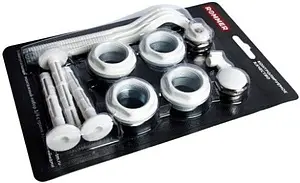 Комплект радиаторный универсальный ¾" Rommer белый 3 кронштейна Комплект радиаторный универсальный ¾" Rommer белый 3 кронштейна, 2