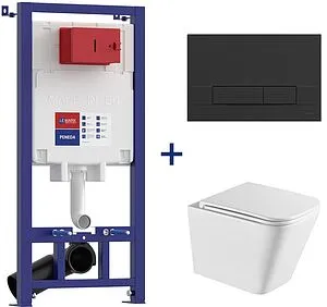 Комплект 5 в 1 Lemark Peneda+Bit Florex White 100802420 с кнопкой Bit 9802006 черный матовый soft touch Комплект 5 в 1 Lemark Peneda+Bit Florex White 100802420 с кнопкой Bit 9802006 черный матовый soft touch, 1