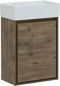 Тумба-умывальник подвесная Aquanet Милан 45 дуб рустикальный 00339963+00281657, 1