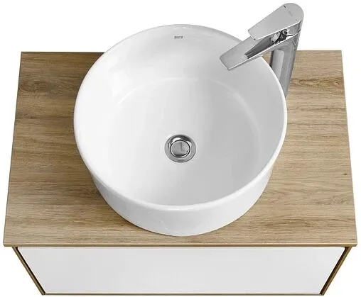 Тумба-умывальник подвесная Aquaton Либерти 70 дуб эльвезия/белый глянец 1A2798K2LYC70
