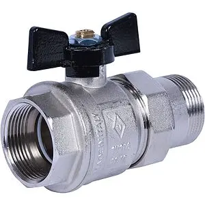 Кран шаровый с американкой 1¼"в x 1¼"н Bugatti New Jersey 09220007 Кран шаровый с американкой 1¼"в x 1¼"н Bugatti New Jersey 09220007, 2