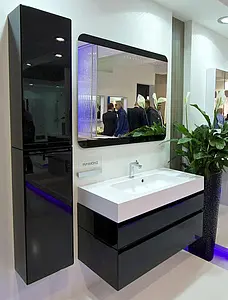 Шкаф Aquaton Ричмонд 30 R чёрный 1A145503RD95P, 2