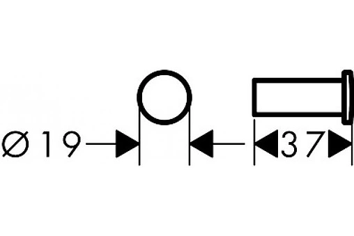 Крючок Hansgrohe Logis Universal хром 41711000 Крючок Hansgrohe Logis Universal хром 41711000