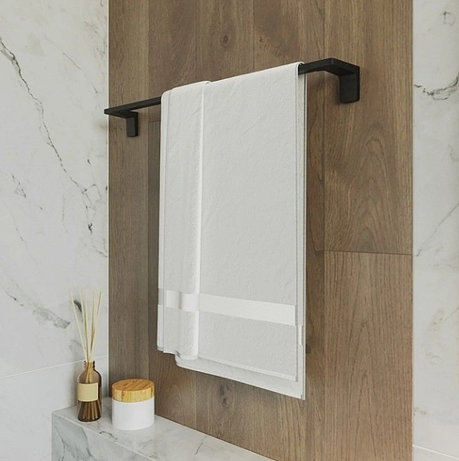 Полотенцедержатель IDDIS Slide чёрный матовый SLIBS10i49