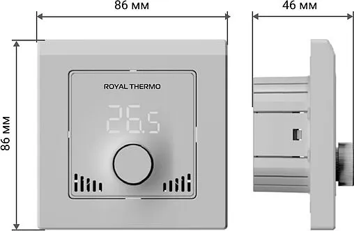 Терморегулятор Royal Thermo Intellon белый, черный RTI-16