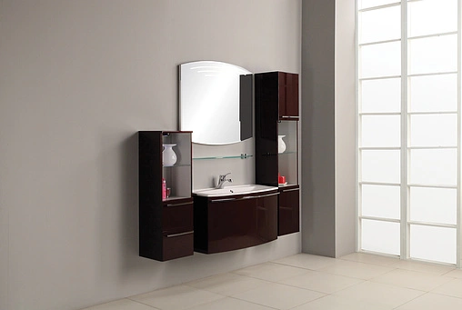 Шкаф-пенал подвесной Aquaton Севилья 35 гранат 1A126703SE340