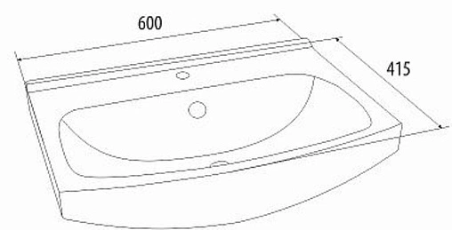 Раковина IDDIS Wash Basin 60 белый 0036000M28