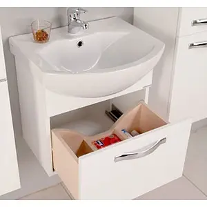 Тумба-умывальник подвесная Aquaton Ария 50 белый 1A1403K0AA010, 4