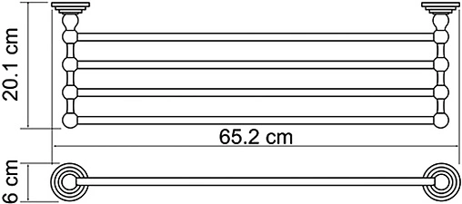 Полка для полотенец Wasserkraft Ammer никель 7011 Полка для полотенец Wasserkraft Ammer никель 7011