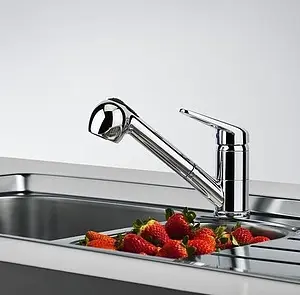 Смеситель для кухни с выдвижным изливом Franke Novara Plus pull-out хром 115.0347.111 Смеситель для кухни с выдвижным изливом Franke Novara Plus pull-out хром 115.0347.111, 3