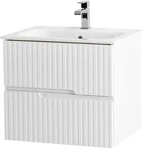 Тумба-умывальник подвесная Cezares Duet 60 Bianco Opaco DUET-600-2C-SO-BO+CZR-NAT-60-LVB, 3