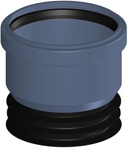 Патрубок переходной короткий внутренний бесшумный D=110x110мм Poloplast POLO-KAL NG P2381