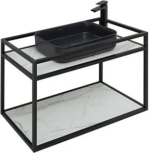 Консоль подвесная Allen Brau Liberty 90 чёрный браш 1.33003.BB+, 5