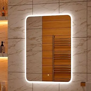 Зеркало с подсветкой Continent Glamour Led 80x120 белый ЗЛП861, 4