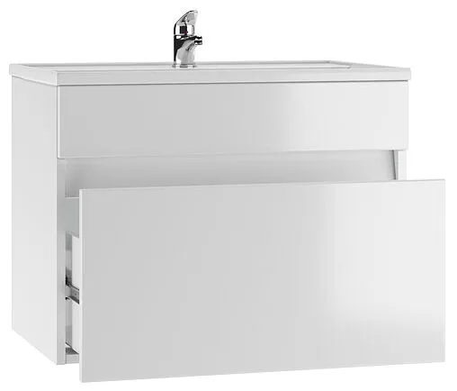 Тумба-умывальник подвесная Айсберг Классик 70 белый DA3010T+4620008197746