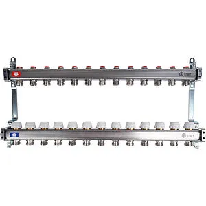 Группа коллекторная без расходомеров 13 отводов 1&quot;в/в x ¾&quot;ек Stout SMS 0922 000013, 1