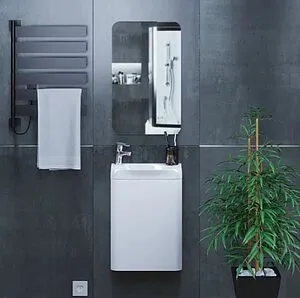 Тумба-умывальник подвесная Uperwood UPD Bio 40 белый 291020250, 3