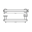 Поручень Hansgrohe Logis Universal хром 41713000