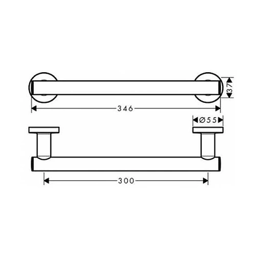 Поручень Hansgrohe Logis Universal 41713000