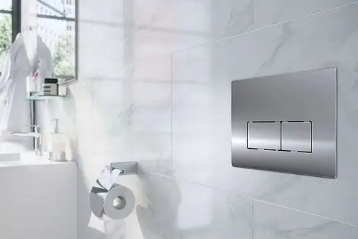 Клавиша смыва для унитаза Azario AZ-8200-0089/AZ-P58-0120 хром глянцевый