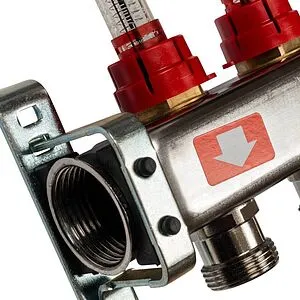 Группа коллекторная с расходомерами 2 отвода 1&quot;в/в x ¾&quot;ек Stout SMS-0927-000002, 4