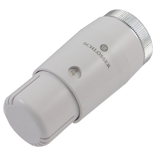 Комплект вентилей терморегулирующих прямых ½&quot; в/н Schlosser Standard Mini белый 602200057