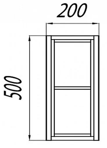 Модуль подвесной открытый Aquaton Брук 20 дуб латте/белый 1A201101BCDL0