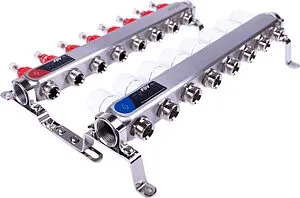 Группа коллекторная с расходомерами 8 отводов 1&quot;в/в x ¾&quot;ек FDV S1101A-⅛, 5