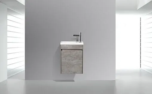 Тумба под умывальник подвесная BelBagno PIETRA MINI 46 L Stucco Cemento PIETRA MINI-460-1A-SO-SCM-L