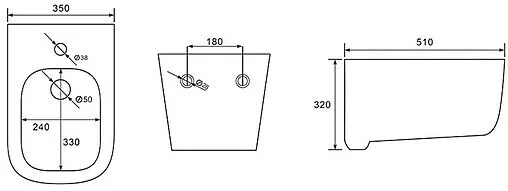 Биде подвесное Aquatek Лугано белый AQ1002-00