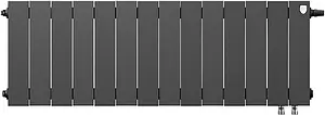 Радиатор биметаллический 14 секции нижнее правое подключение Royal Thermo PianoForte VD 300 Noir Sable RTPNSVDR30014, 2
