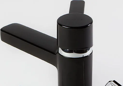 Смеситель для раковины Kludi Zenta чёрный/хром 382508675 Смеситель для раковины Kludi Zenta чёрный/хром 382508675