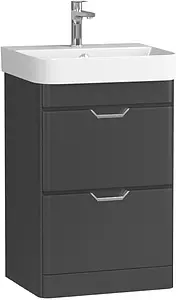 Тумба-умывальник напольная ISVEA Fonte 48 чёрный 21USS114048I+10SQ50048SV, 1